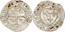 France Blanc Gu&eacute;nar, Charles VI - ND (1380-1422) - Tours - Point 6em