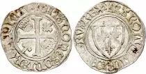 France Blanc Gu&eacute;nar, Charles VI - ND (1380-1422) - Tours - Point 6em