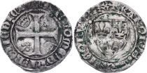France Blanc Guenar Charles VI - 1385-1417 - Silver - VF