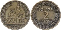 France Bon pour 2 Francs - Type Chambres de Commerce - France 1923 (UN)
