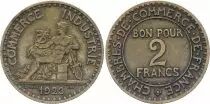 France Bon pour 2 Francs - Type Chambres de Commerce - France 1923 (UN)