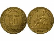 France Bon pour 50 Centimes, Chamber of Commerce - 1929 Paris
