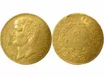 France Bonaparte - 40 Gold Francs, Consulate - Year 12 A Paris