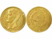France Bonaparte - 40 Gold Francs, Consulate - Year 12 A Paris