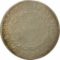 France Bonaparte - 5 Francs Argent, Consulat - An 11 A Paris