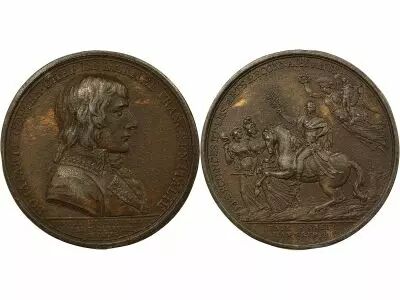 France Bonaparte - Medal, Traity of Campo-Fornio