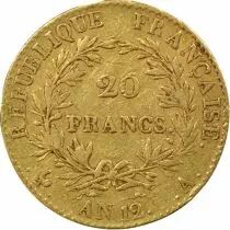 France Bonaparte Ier Consul - 20 Francs Or - An 12 A Paris