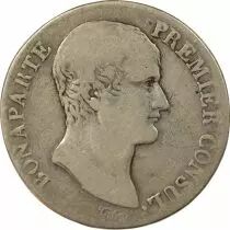 France Bonaparte Ier Consul - 5 Francs Argent - An 12 Q Perpignan
