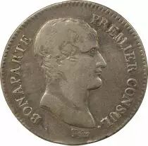 France Bonaparte Ist Consul - 5 Silver Francs - Year 12 D Lyon