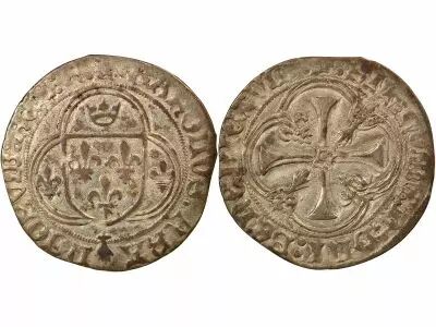 France Bretagne, Charles VIII - Blanc, � la Couronne - 1491 / 1498 R Rennes