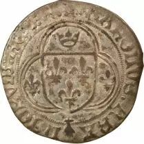 France Bretagne, Charles VIII - Blanc, à la Couronne - 1491 / 1498 R Rennes