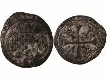 France Bretagne, Charles VIII - Blanc à la Couronne - 1491 / 1498 Nantes