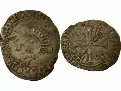 France Bretagne, Charles VIII - Liard 1492 / 1498 R Rennes