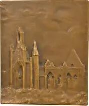 France Bretonne - Plaque Bronze, Ernesta Robert Mérignac