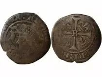 France Britanny, Charles VIII - Liard with Dolphin - 1491 Rennes