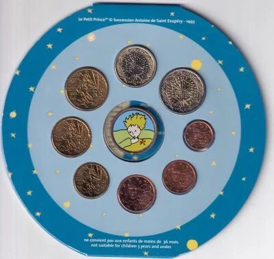 France BU Series - The Little Prince - 1 cent to 2 euros + 1 token - 2004