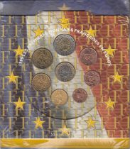 France BU Set 8 coins - 1999 in Euros