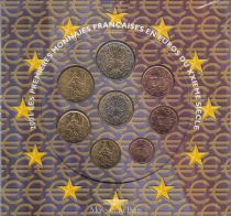France BU Set 8 coins - 2001 in Euros