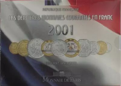 France BU.2001 Monnaie de Paris BU Set year 2001