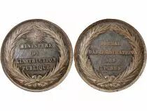 France Bureau D\'Administration Des Lycées - Jeton Argent - Poinçon Abeille (1860-1879)