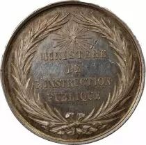 France Bureau d\'Administration des Lyc&eacute;es - Jeton Argent Poin&ccedil;on Abeille (1860-1879)