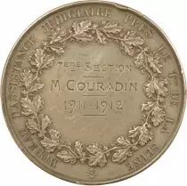 France Bureau d\'Assistance Judiciaire, Paris - Médaille Argent, M Couradin - 1911 / 1912