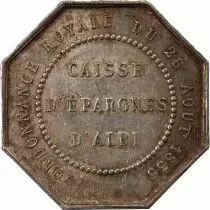 France Caisse D\'Epargne D\'Albi - Jeton Argent Poinçon Abeille (1860-1880)