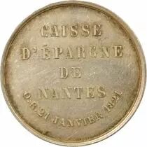 France Caisse d\'Epargne de Nantes - Jeton Argent - Abeille (1860 / 1879)