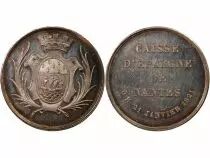 France Caisse D\'Epargne De Nantes - Jeton Argent Poinçon Main (1845-1860)