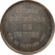 France Caisse D\'Epargne De Nantes - Jeton Argent Poinçon Main (1845-1860)