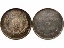 France Caisse D\'Epargne De Nantes - Jeton Argent Poinçon Main (1845-1860)