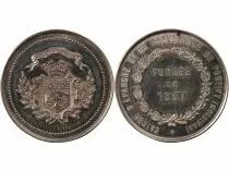 France Caisse d\'Epargne de Pontivy - Jeton Argent Poinçon Corne (Après 1879)