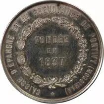 France Caisse d\'Epargne de Pontivy - Jeton Argent Poinçon Corne (Après 1879)