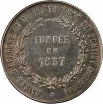 France Caisse d\'Epargne de Pontivy - Jeton Argent Poinçon Corne (Après 1879)