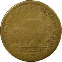 France Cardinal Chigi - Brass Token, Entrance of the Legate in Paris - 1664