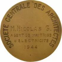 France Central Co. of Architects - Bronze Medal, M Nicolas G - 1944