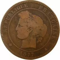France Cérès - 10 Centimes 1877 A Paris