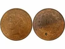 France Cérès - 10 Centimes 1883 A Paris