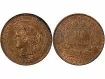 France CERES - 10 CENTIMES 1889 A PARIS