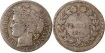 France CERES - 2 FRANCS 1871 K  Bordeaux sans l&eacute;gende France