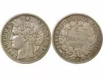 France Ceres - 2 Silver Franc, IIIrd Republic - 1871 A Paris