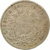 France Ceres - 2 Silver Franc, IIIrd Republic - 1873 A Paris