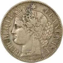 France Ceres - 2 Silver Franc, IIIrd Republic - 1887 A Paris