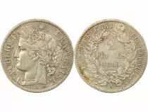 France Ceres - 2 Silver Franc, IIIrd Republic - 1895 A Paris