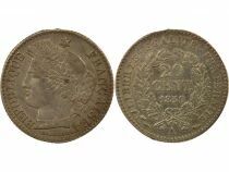 France Ceres - 20 Silver Centimes , IInd Republic- 1850 A Paris