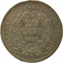 France Ceres - 20 Silver Centimes , IInd Republic- 1850 A Paris