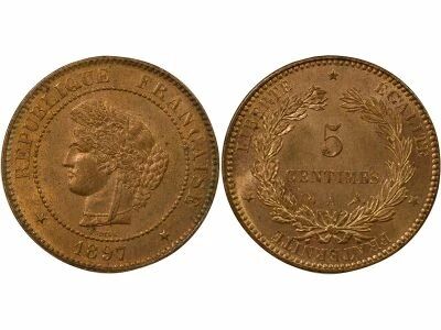 France Ceres - 5 Centimes - 1897 A Paris