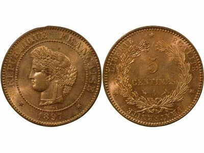 France Ceres - 5 Centimes - 1897 A Paris