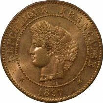 France C&eacute;r&egrave;s - 5 Centimes - 1897 A Paris