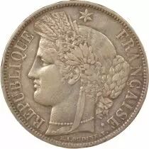 France Cérès - 5 Francs Argent, sans Légende - 1870 A Paris